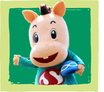 さがけいばマスコットキャラクター パッカル 写真